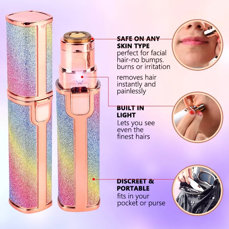 2 In 1 Electric Eyebrow Trimmer/Epilator Mini Shaver
