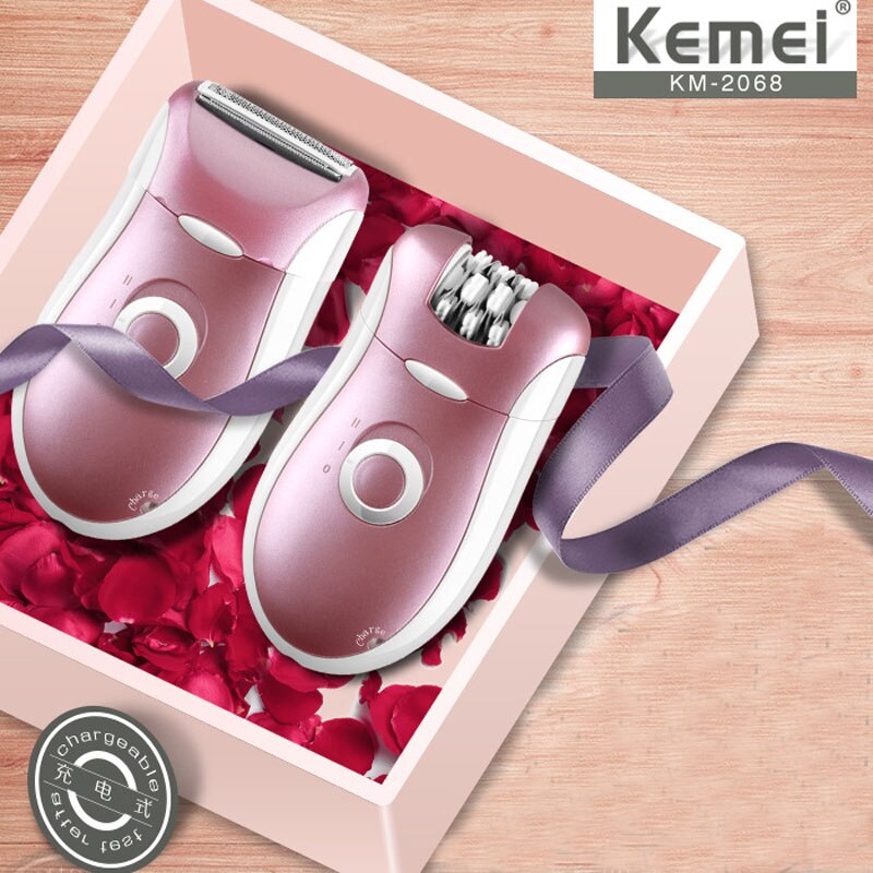 Kemei epilator KM-2068 2in1 rechargeable ladies shaver