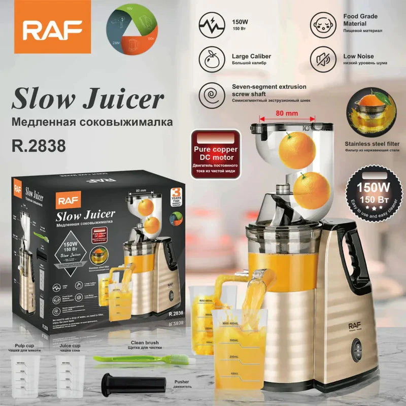 RAF Slow Juicer R.2838 150W | Juice Extractor